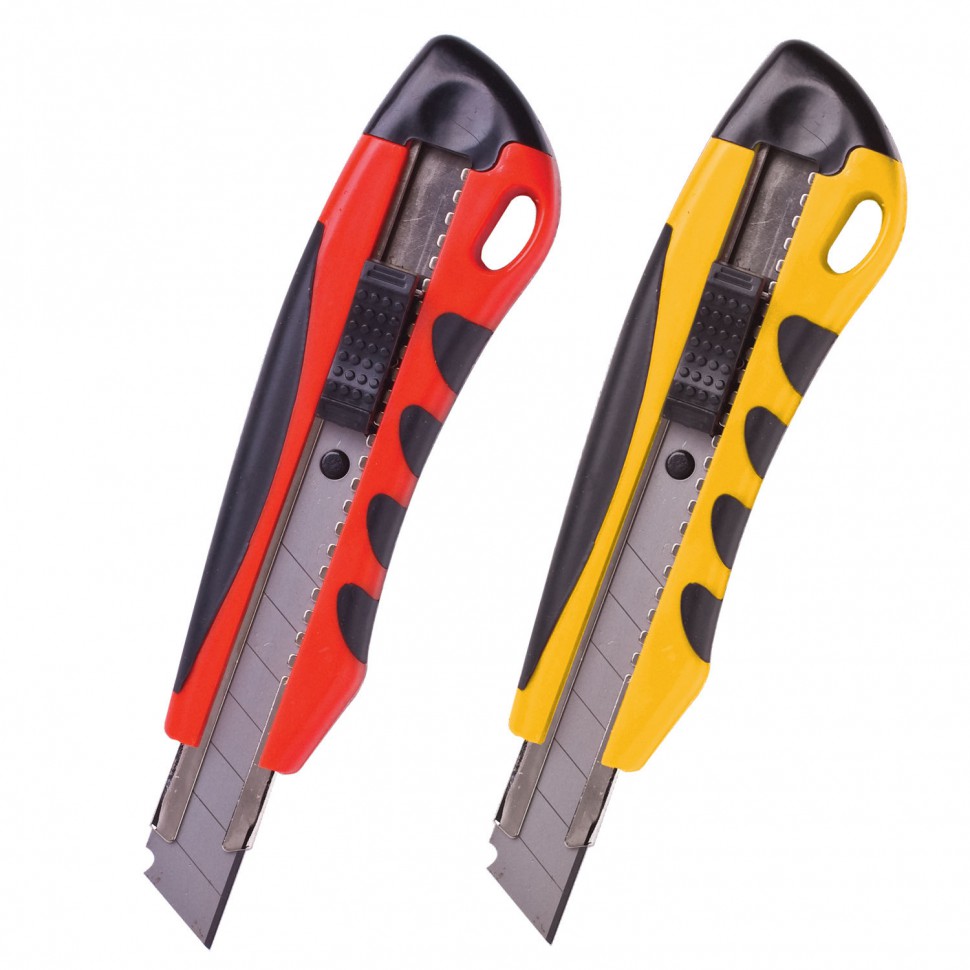 Нож канцелярский 18 мм Brauberg Universal 230920 цена за 4 шт , 